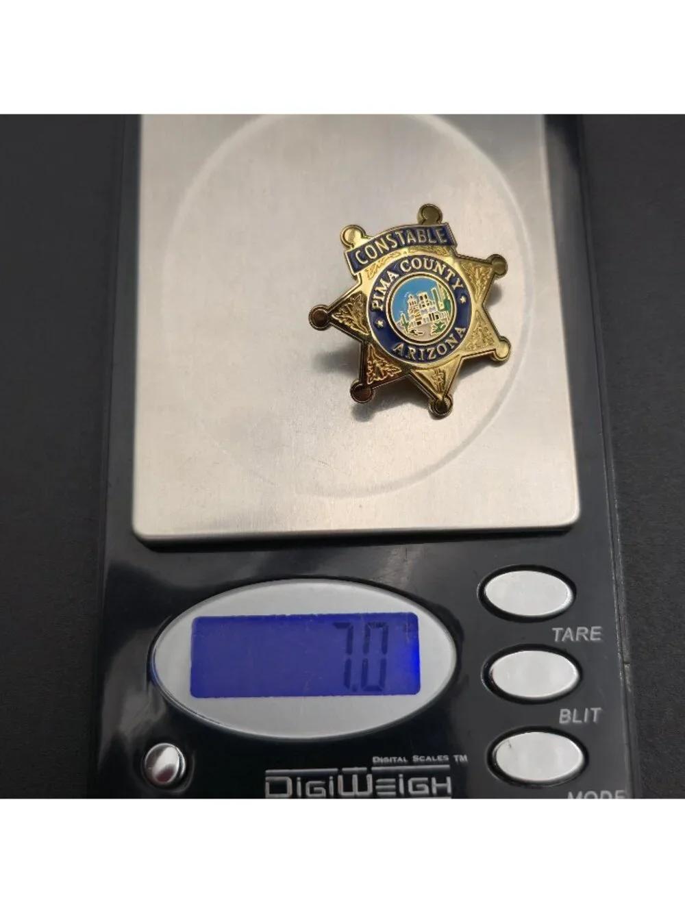 Pima County Constable Badge Pin - Arizona Law Enforcement Memorabilia A8097